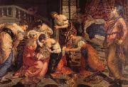 Jacopo Tintoretto The Birth of St.John the Baptist oil painting on canvas